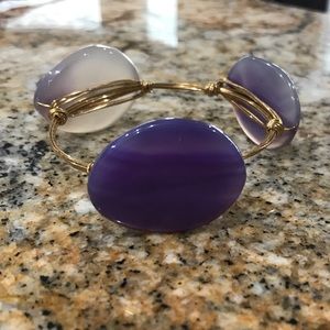 Wire bangle bracelet